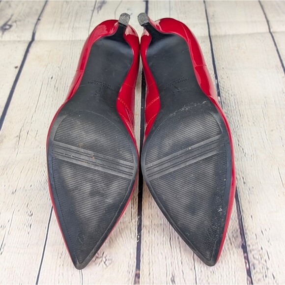 Simply Vera Vera Wang Stevie Red Patent Leather Pumps - Picture 6 of 11